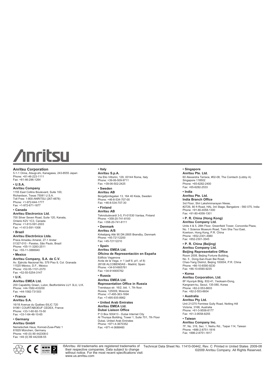 Atec Anritsu-MT8221B User Manual | Page 24 / 24