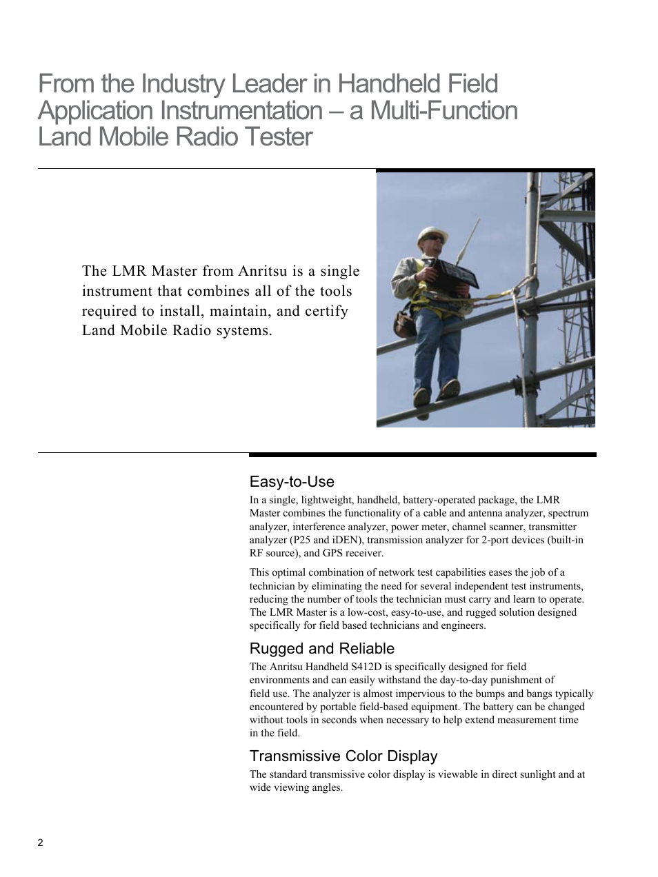 Atec Anritsu-S412D User Manual | Page 2 / 16