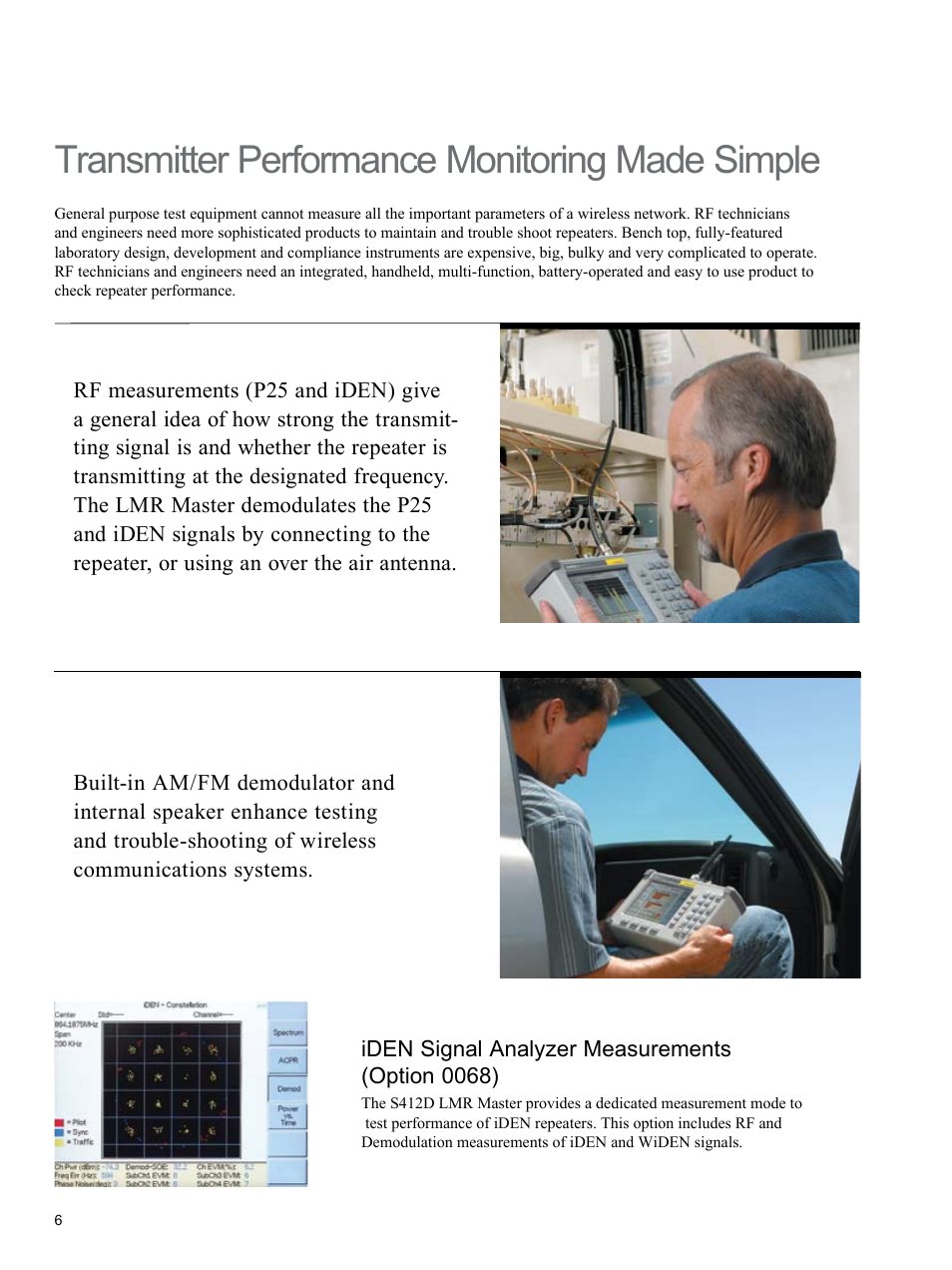 Transmitter performance monitoring made simple | Atec Anritsu-S412D User Manual | Page 6 / 16