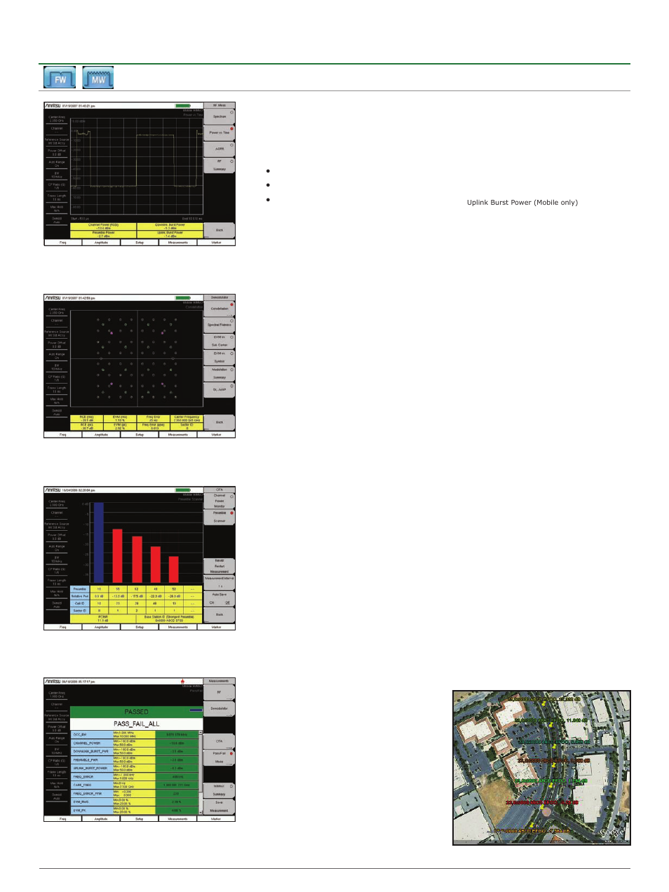 Bts master™ base station analyzer features, Fixed and mobile wimax signal analyzers | Atec Anritsu-MT8221B User Manual | Page 15 / 28