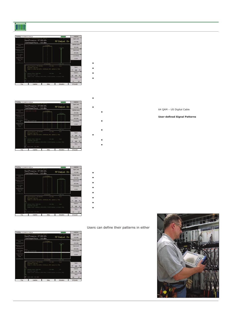 Bts master™ base station analyzer features, Vector signal generator option | Atec Anritsu-MT8221B User Manual | Page 18 / 28