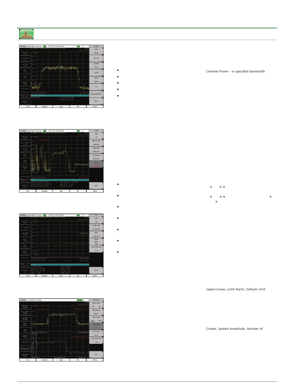 Bts master™ base station analyzer features, Spectrum analyzer | Atec Anritsu-MT8221B User Manual | Page 5 / 28