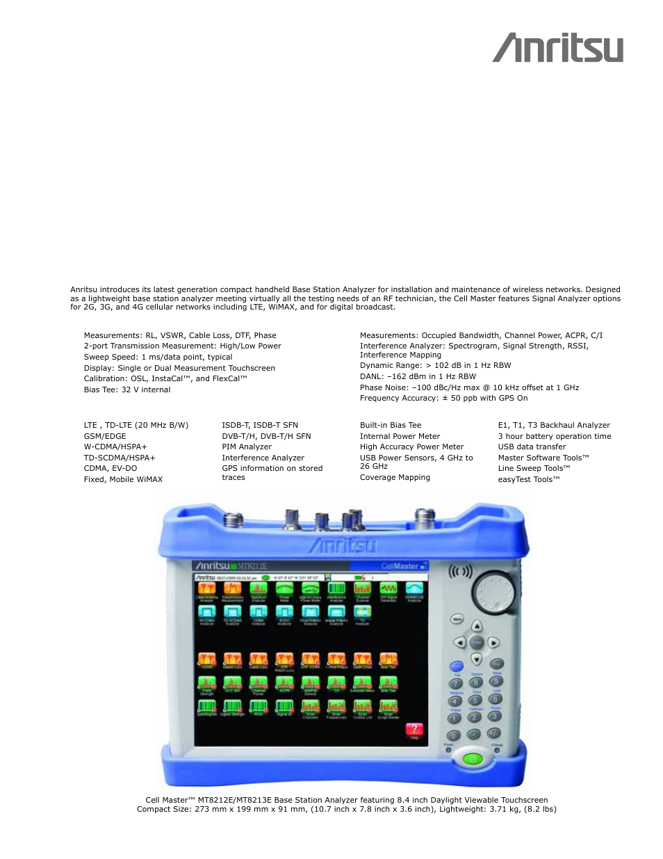 Atec Anritsu-MT8212E-MT8213E User Manual | 32 pages