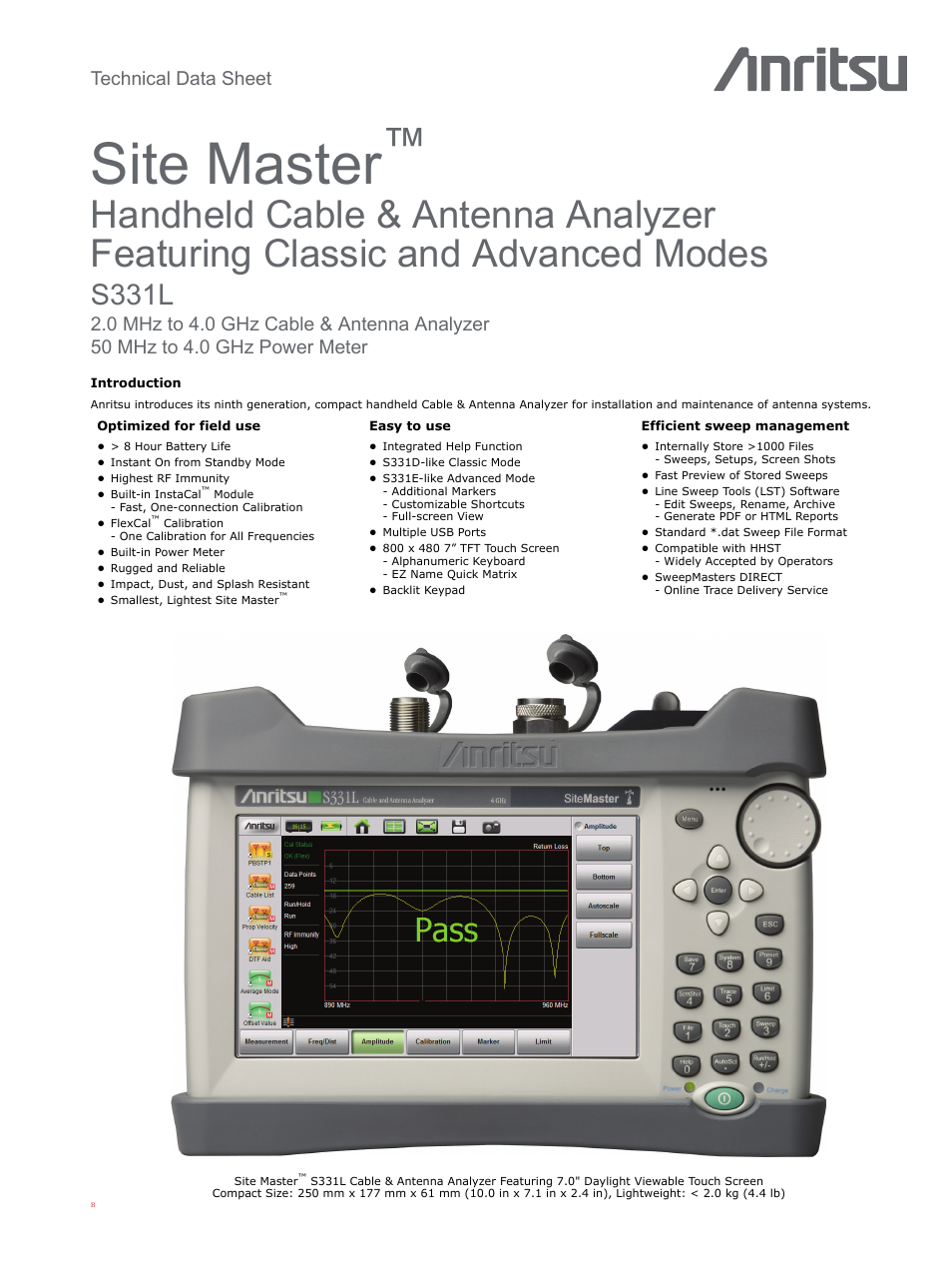 Atec Anritsu-S331L User Manual | 12 pages