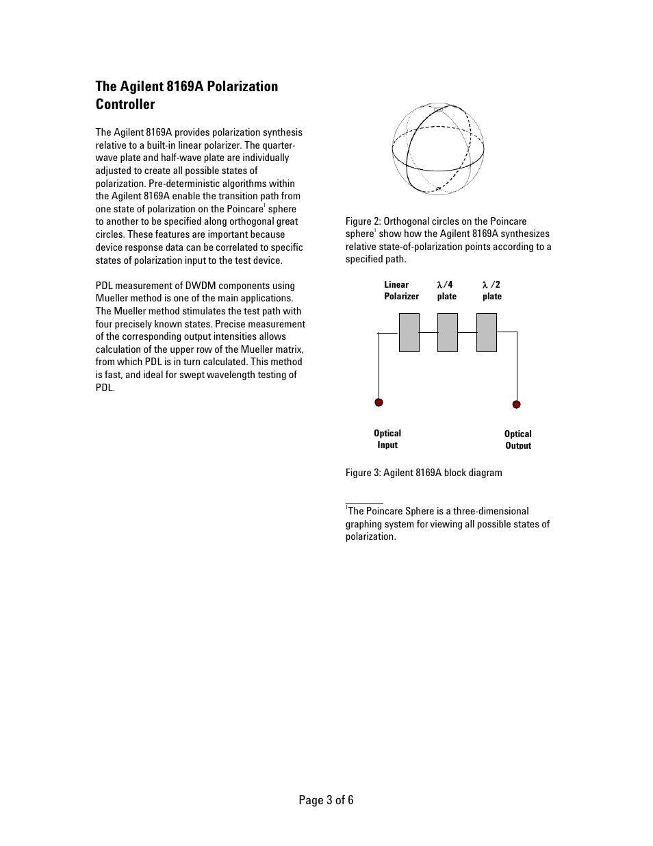 The agilent 8169a polarization controller, Page 3 of 6 | Atec Agilent-8169A User Manual | Page 3 / 6