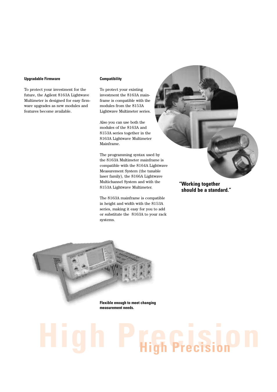 High precision | Atec Agilent-8163A-81634A User Manual | Page 5 / 8