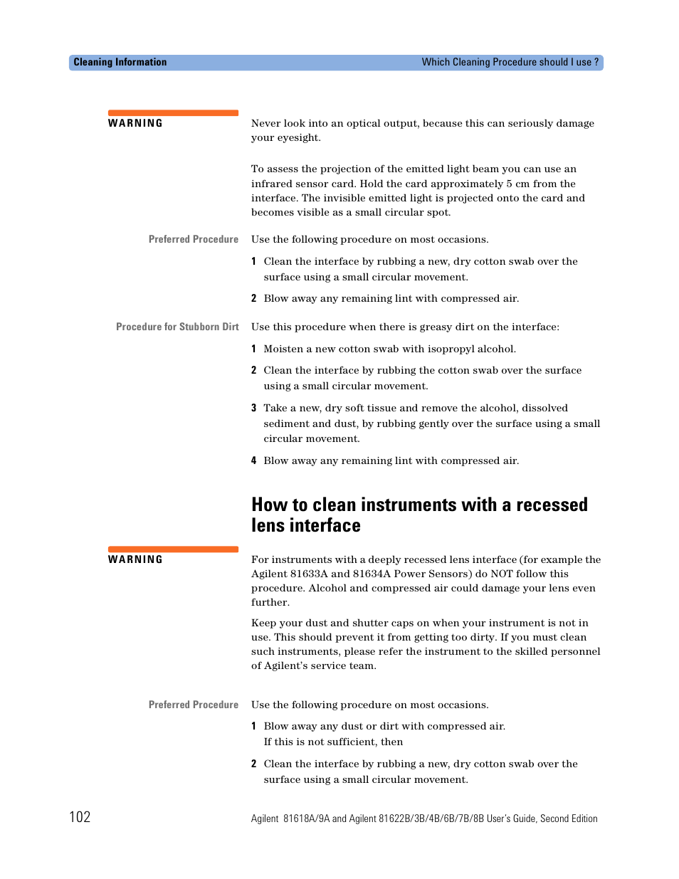 Atec Agilent-81618A User Manual | Page 102 / 112