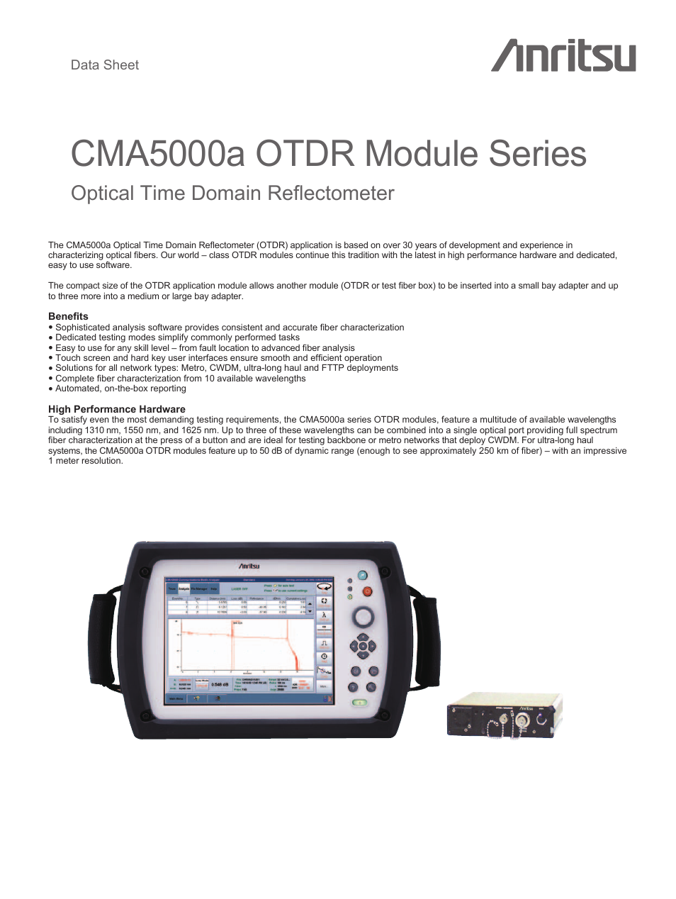 Atec Anritsu_CMA5000a User Manual | 4 pages