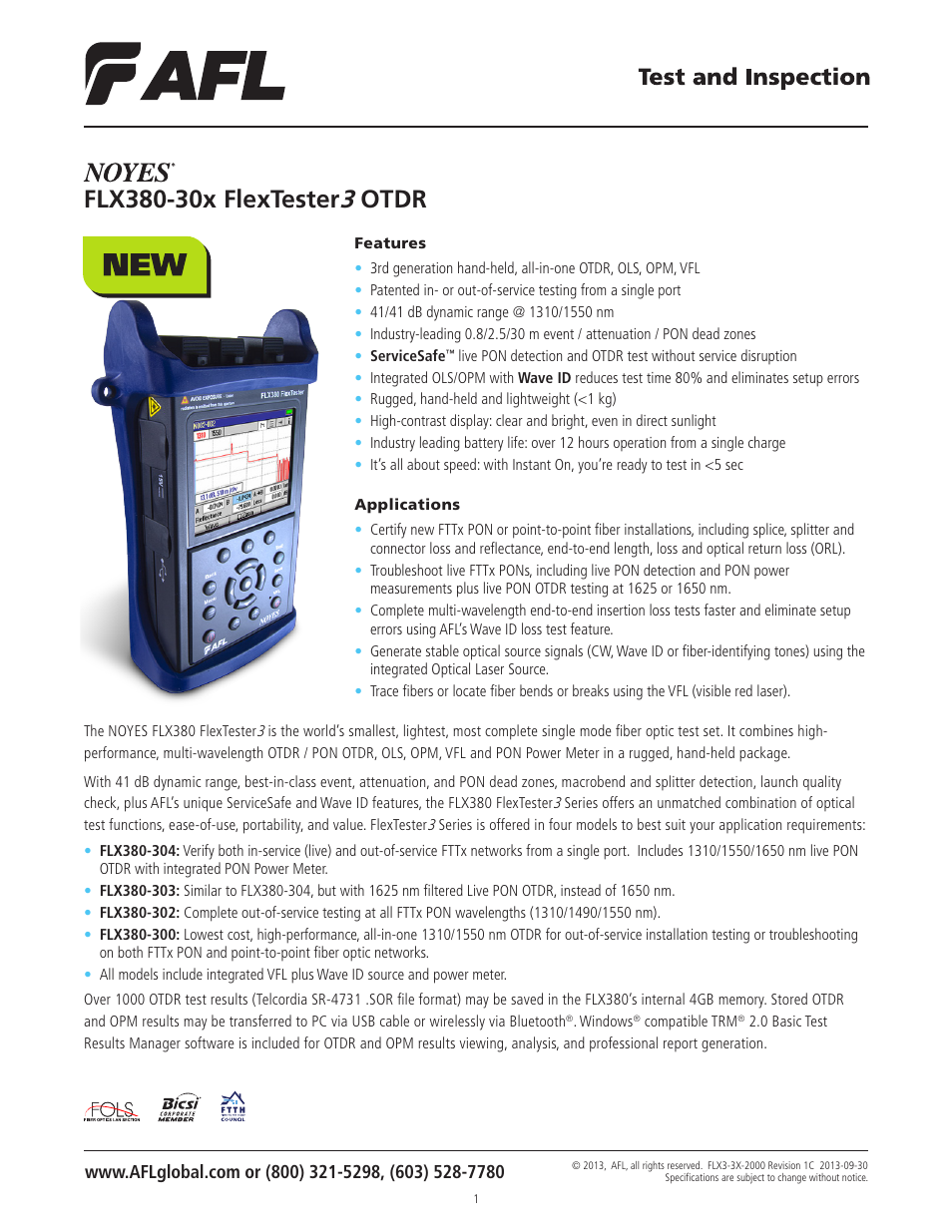 Atec AFL-Noyes-FLX3 User Manual | 6 pages