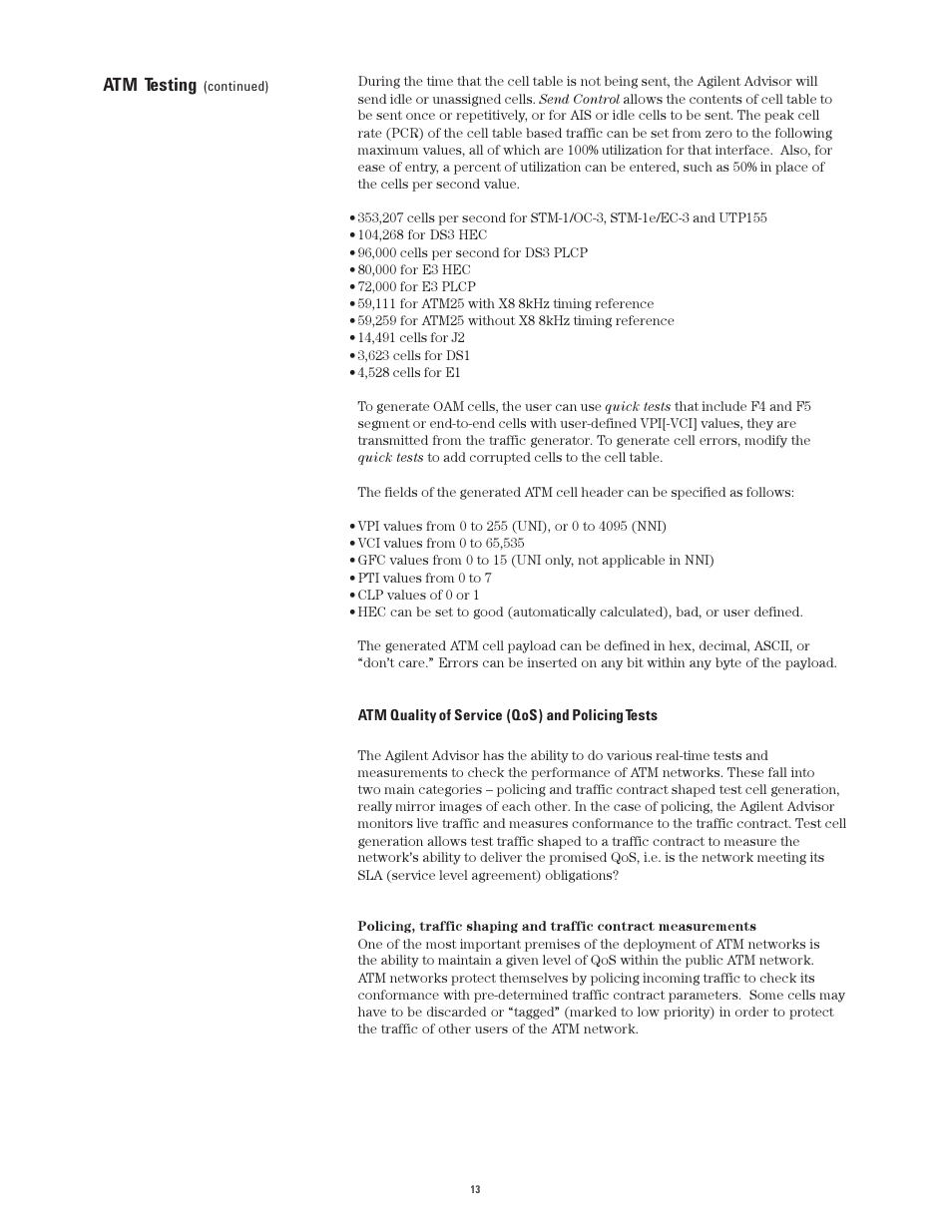Atm testing | Atec Agilent-J2300E User Manual | Page 13 / 92