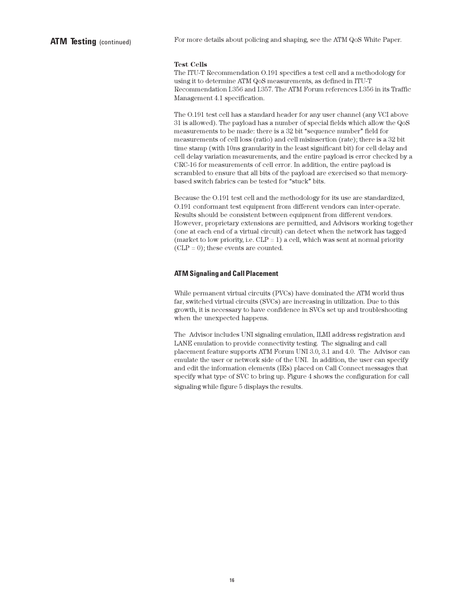 Atm testing | Atec Agilent-J2300E User Manual | Page 16 / 92