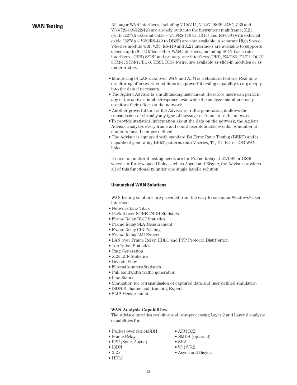 Wan testing | Atec Agilent-J2300E User Manual | Page 22 / 92