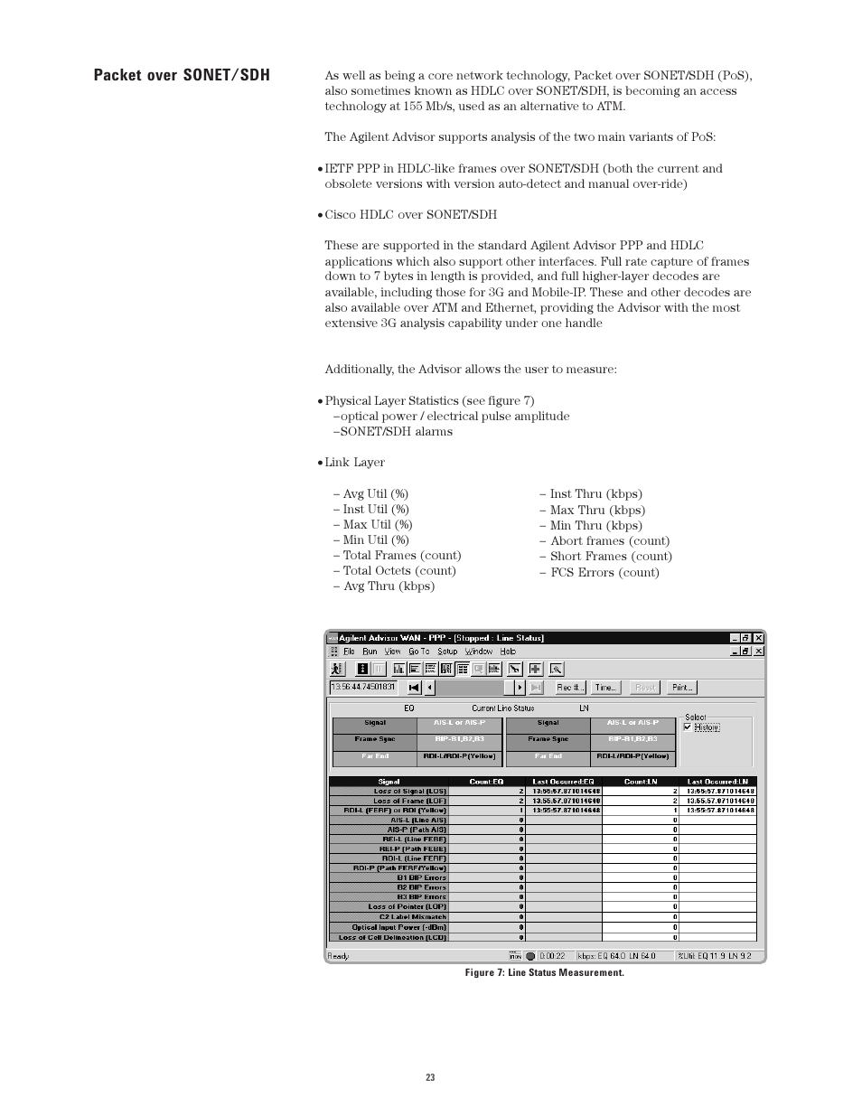 Packet over sonet/sdh | Atec Agilent-J2300E User Manual | Page 23 / 92