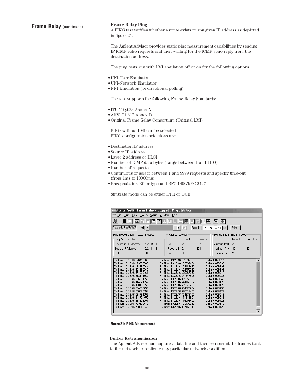 Frame relay | Atec Agilent-J2300E User Manual | Page 40 / 92