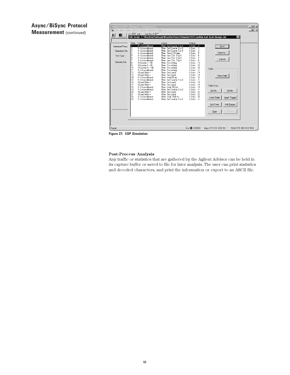 Async/bisync protocol measurement | Atec Agilent-J2300E User Manual | Page 55 / 92