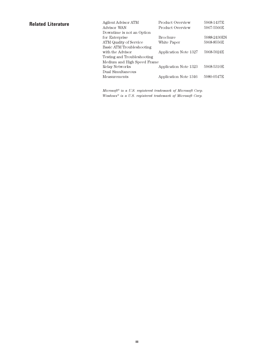 Related literature | Atec Agilent-J2300E User Manual | Page 88 / 92