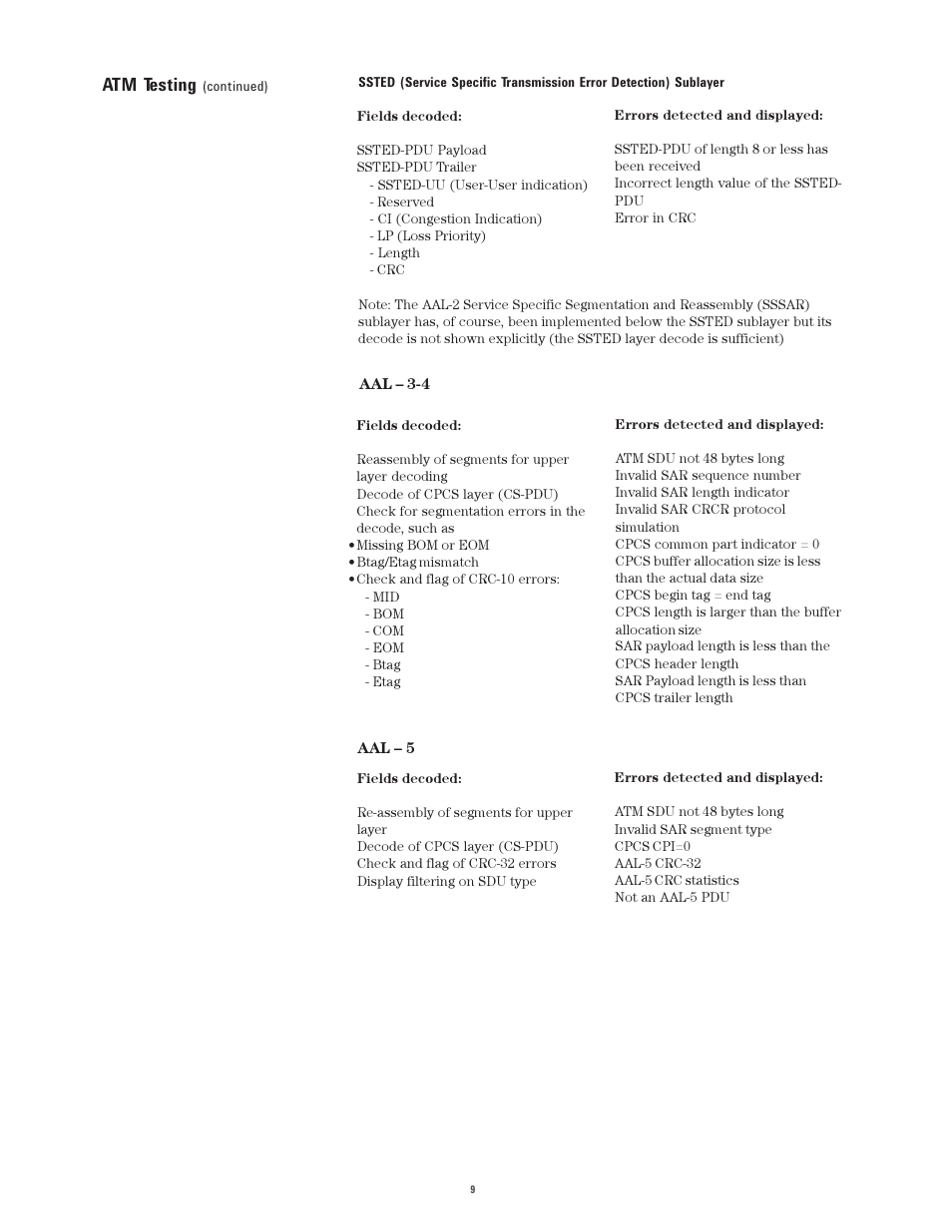 Atm testing | Atec Agilent-J2300E User Manual | Page 9 / 92