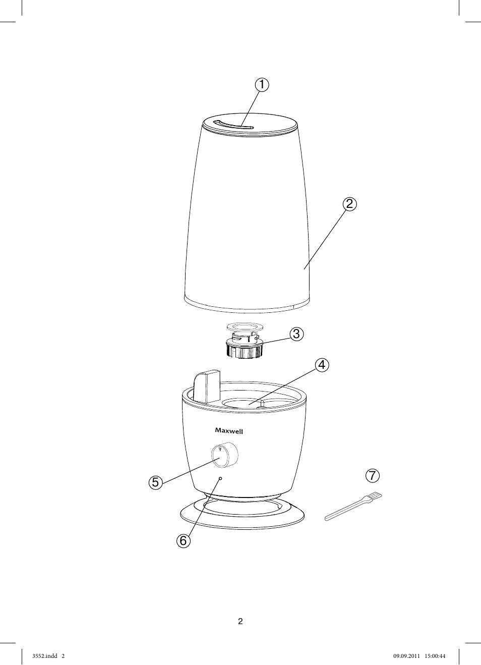 MAXWELL MW-3552 Y User Manual | Page 2 / 40