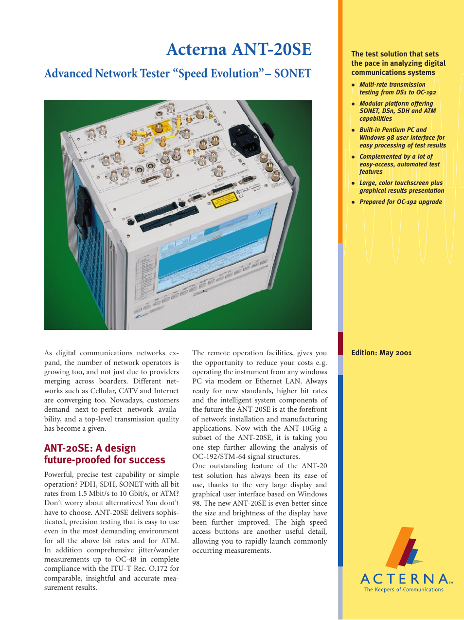 Atec Acterna-JDSU-ANT-20SE User Manual | 30 pages