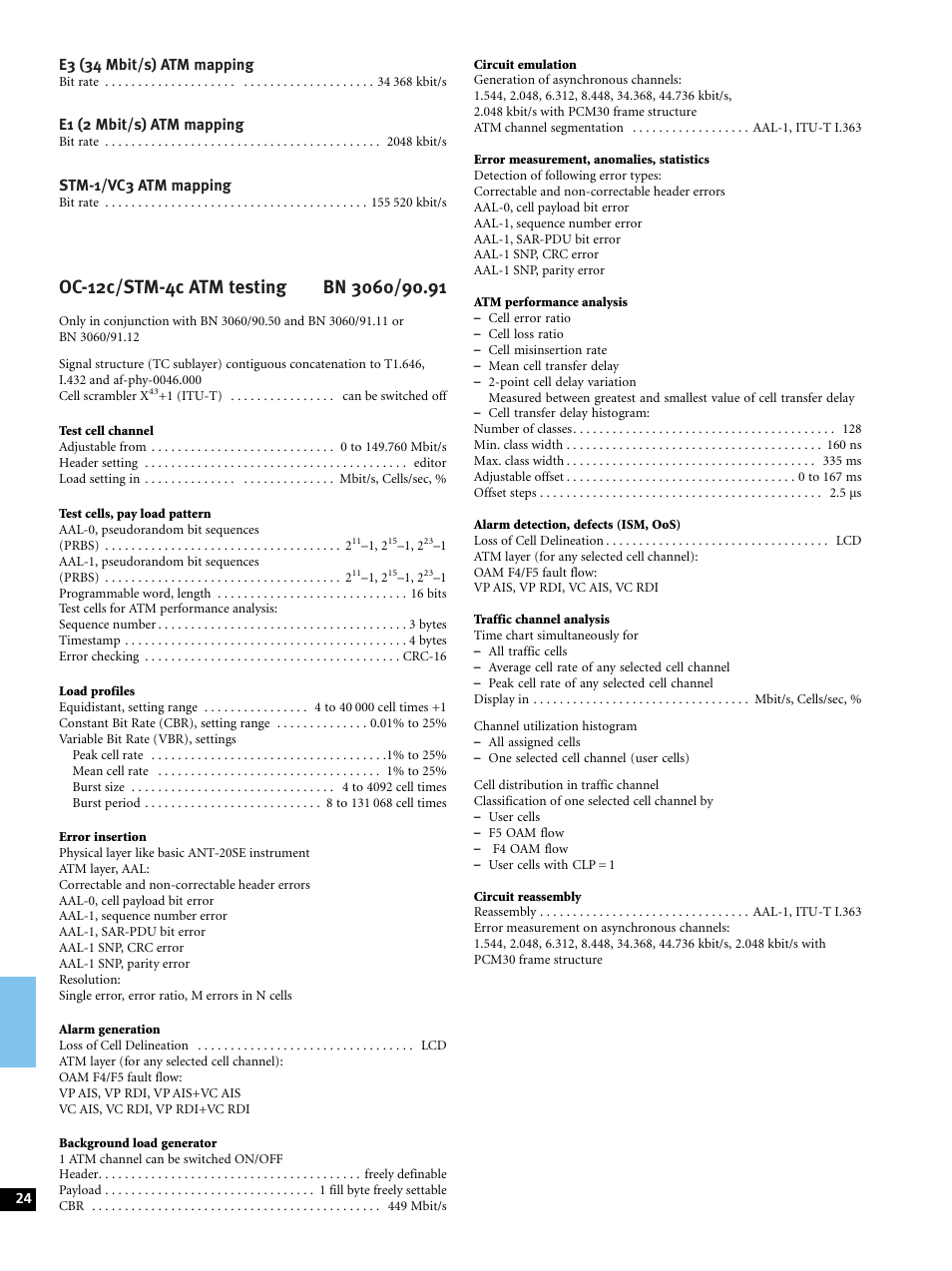 Atec Acterna-JDSU-ANT-20SE User Manual | Page 24 / 30