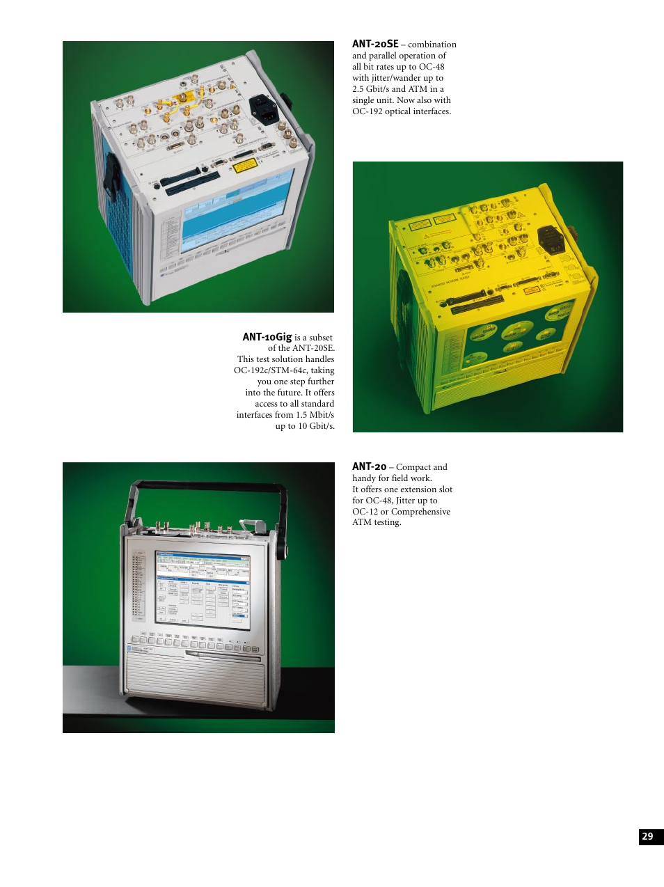 Atec Acterna-JDSU-ANT-20SE User Manual | Page 29 / 30