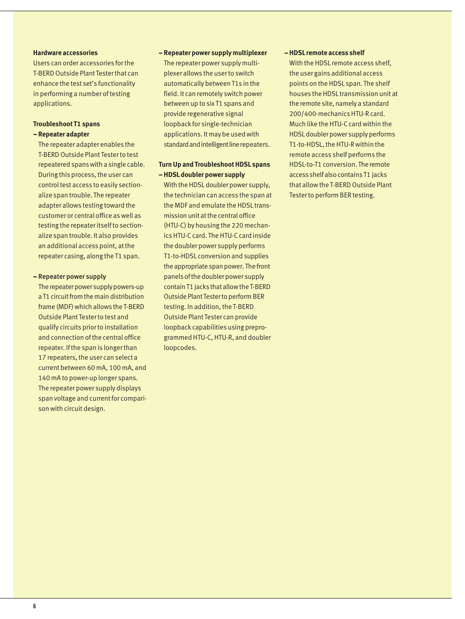 Atec Acterna-TTC-209OSP User Manual | Page 6 / 8