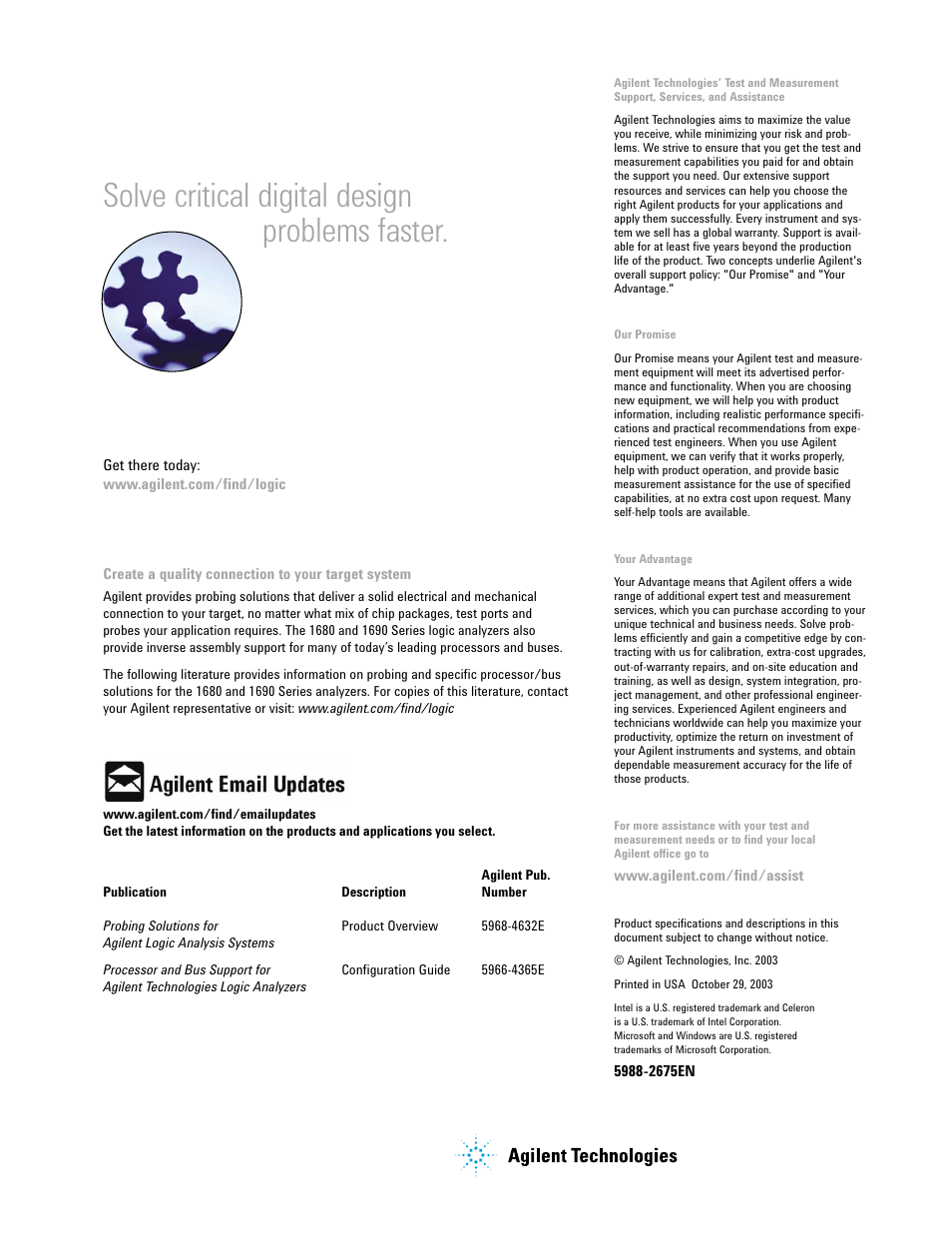 Solve critical digital design problems faster | Atec Agilent-N1690A User Manual | Page 12 / 12