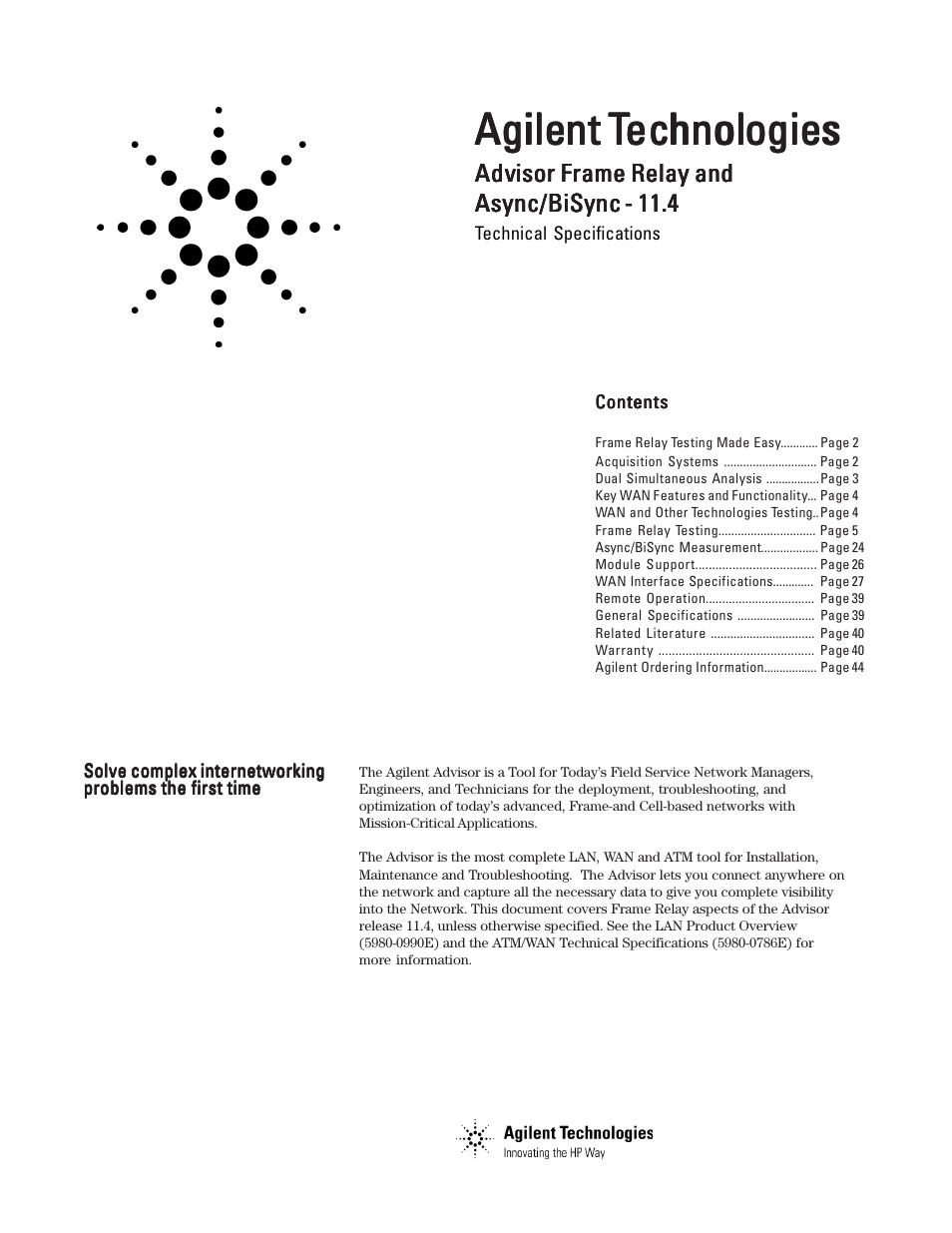 Atec Agilent-J3763A User Manual | 44 pages