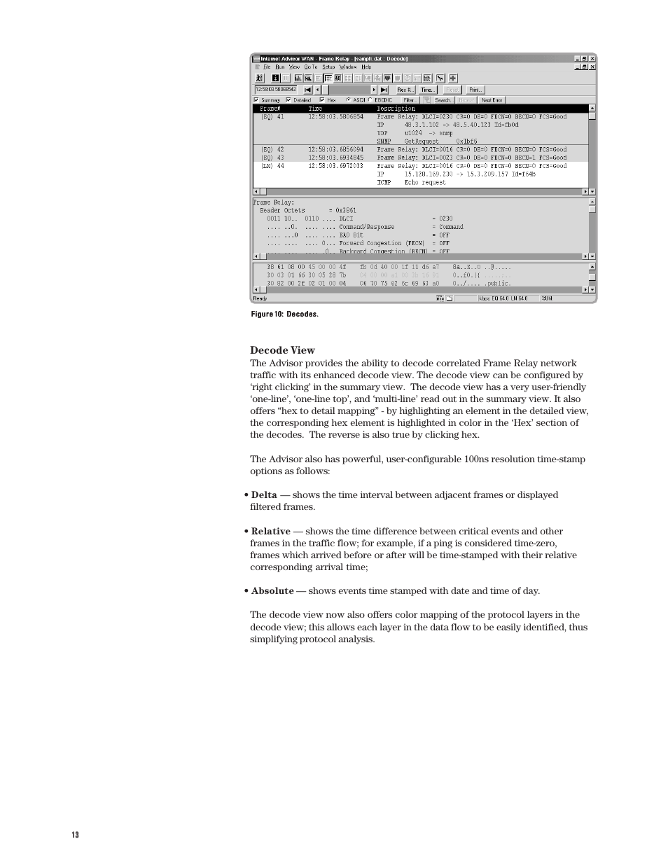 Decode view | Atec Agilent-J3763A User Manual | Page 13 / 44