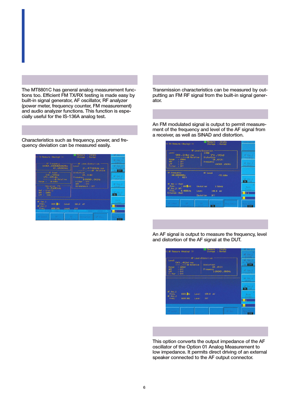 Analog measurement | Atec Anritsu_MT8801C User Manual | Page 6 / 22