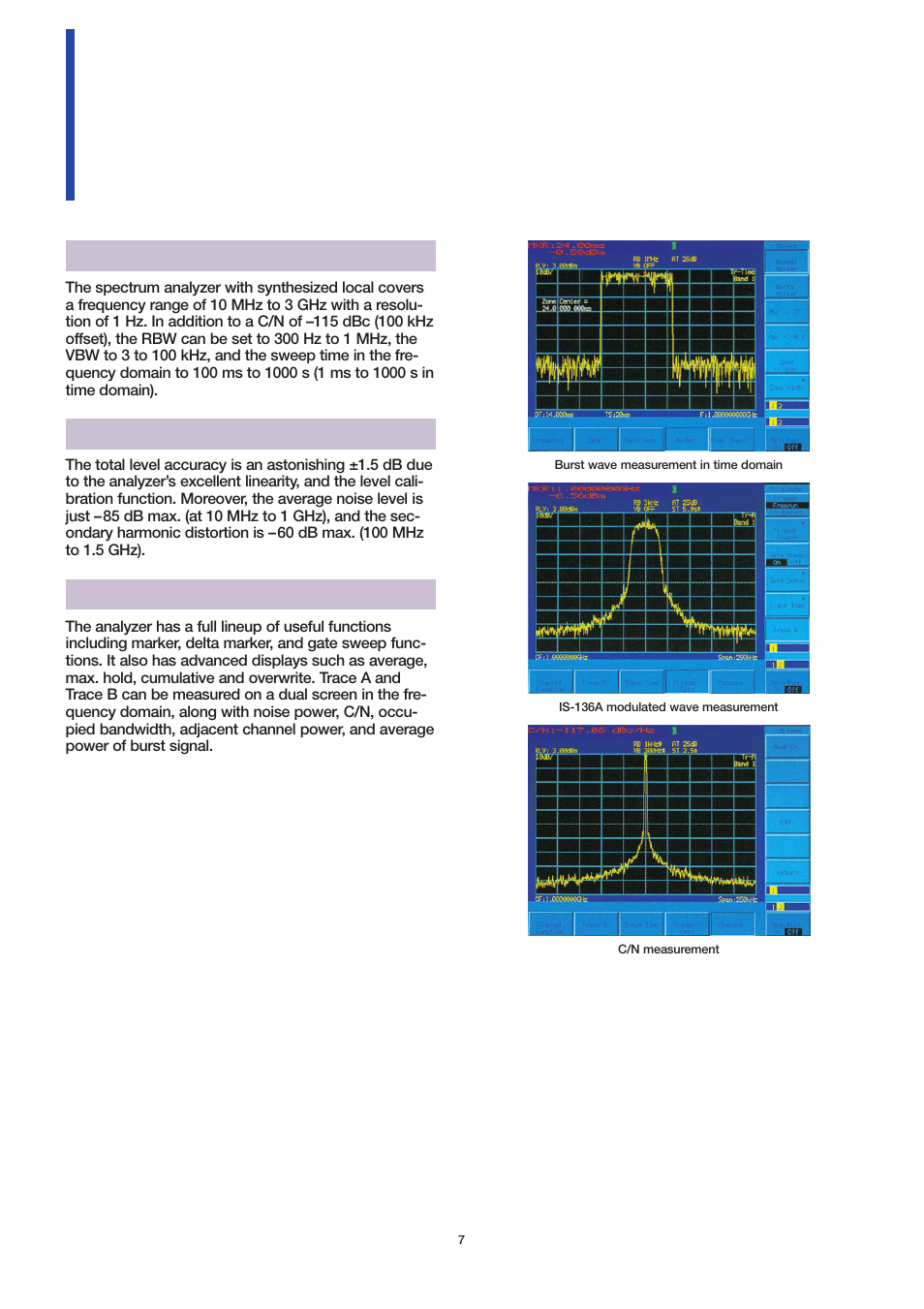 Spectrum analysis | Atec Anritsu_MT8801C User Manual | Page 7 / 22