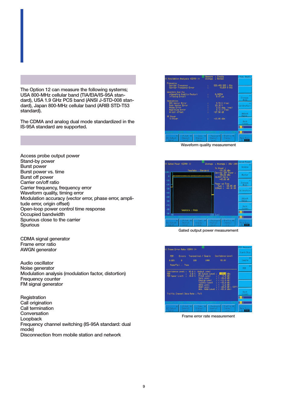 Cdma measurement | Atec Anritsu_MT8801C User Manual | Page 9 / 22