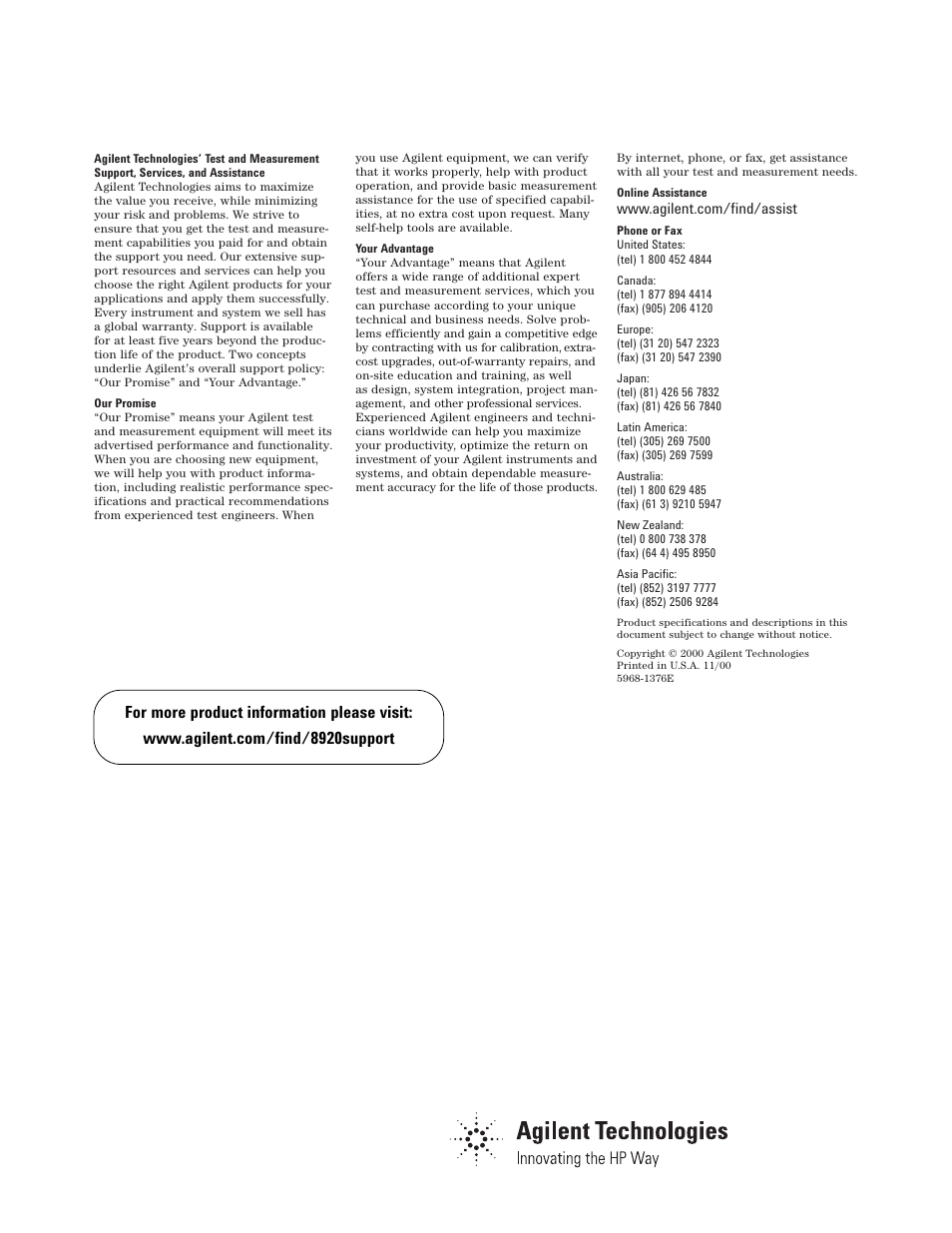 Atec Agilent-8920B User Manual | Page 14 / 14