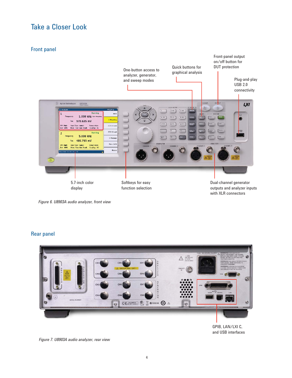 Take a closer look | Atec Agilent-U8903A User Manual | Page 4 / 16