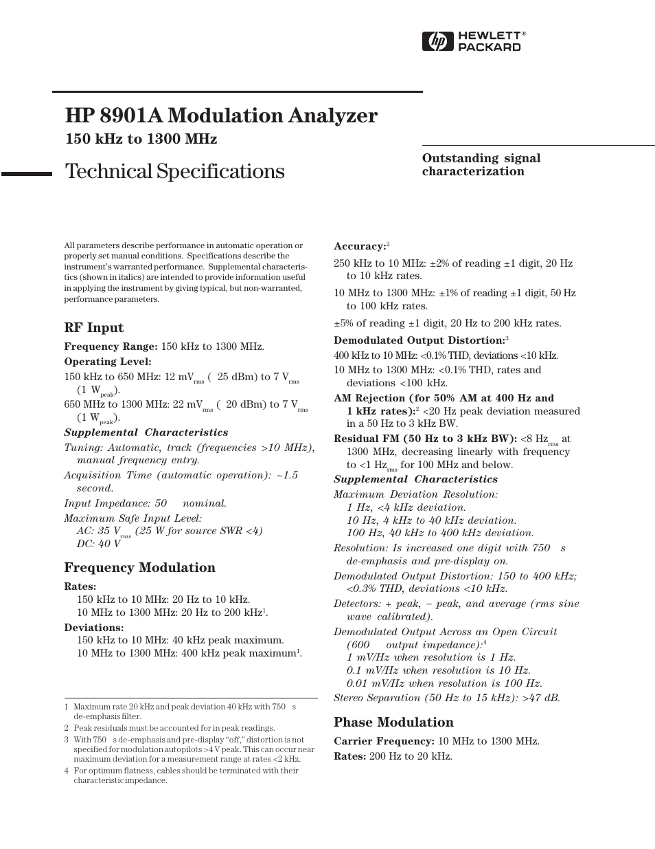 Atec Agilent-8901A User Manual | 4 pages