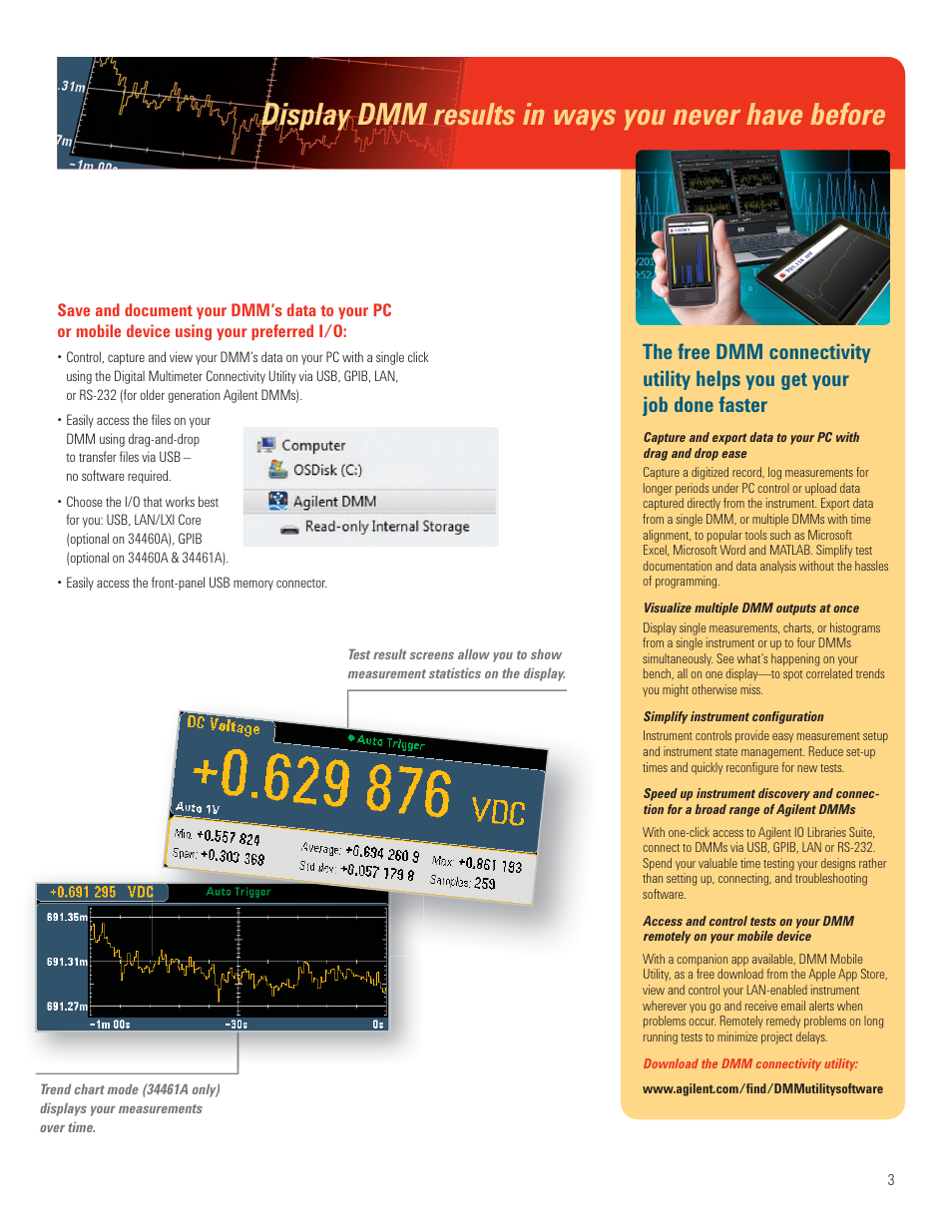 Display dmm results in ways you never have before | Atec Agilent-34461A User Manual | Page 3 / 16