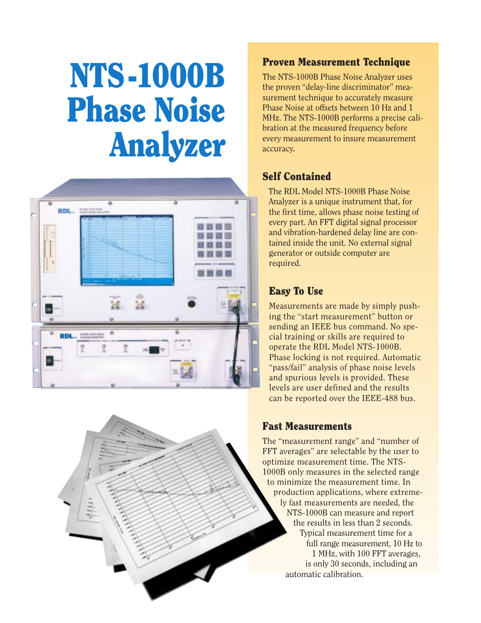 Nts-1000b phase noise analyzer | Atec Aeroflex-RDL_NTS-1000B User Manual | Page 2 / 9