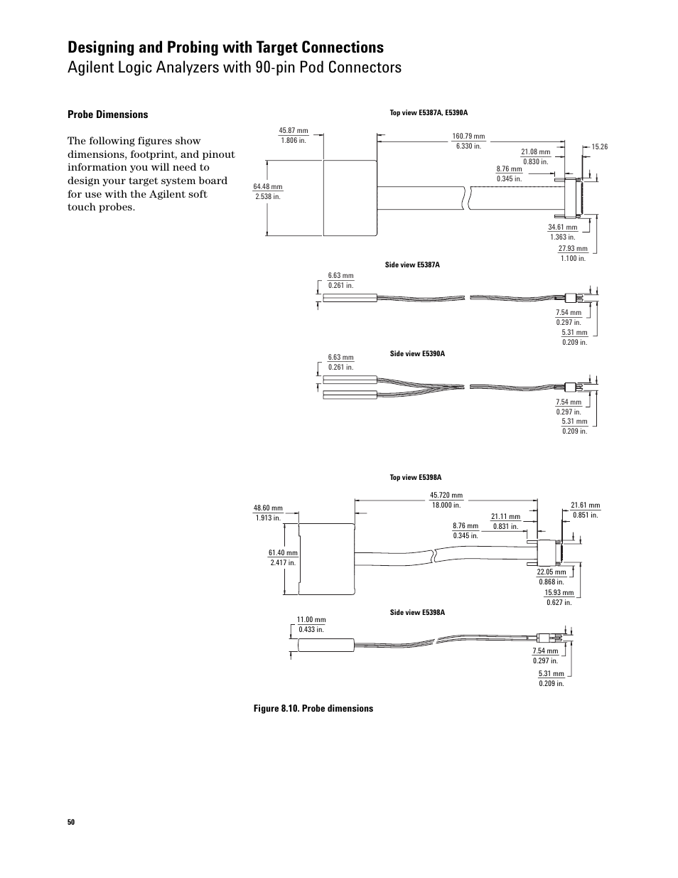 Figure 8.10. probe dimensions | Atec Agilent-346a User Manual | Page 50 / 69