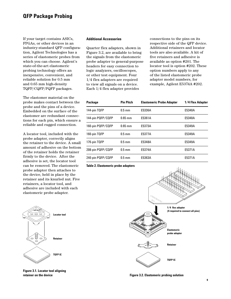 Qfp package probing | Atec Agilent-346a User Manual | Page 9 / 69