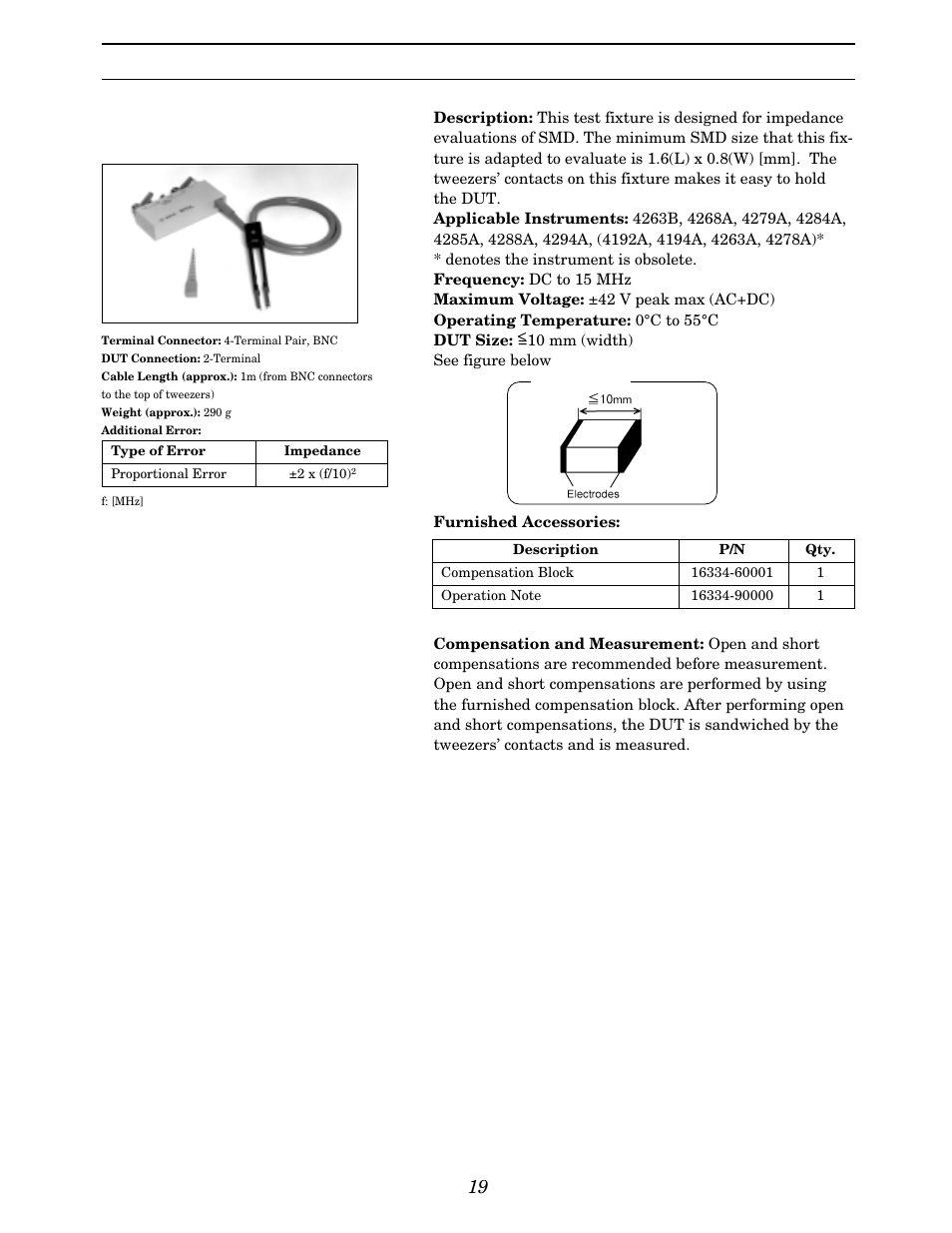 Up to 110 mhz (4-terminal pair) | Atec Agilent-16047A User Manual | Page 24 / 108