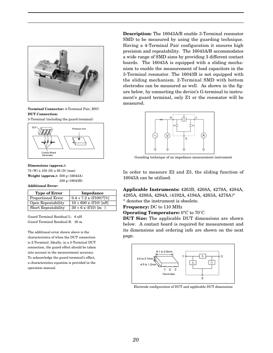 Up to 110 mhz (4-terminal pair) | Atec Agilent-16047A User Manual | Page 25 / 108