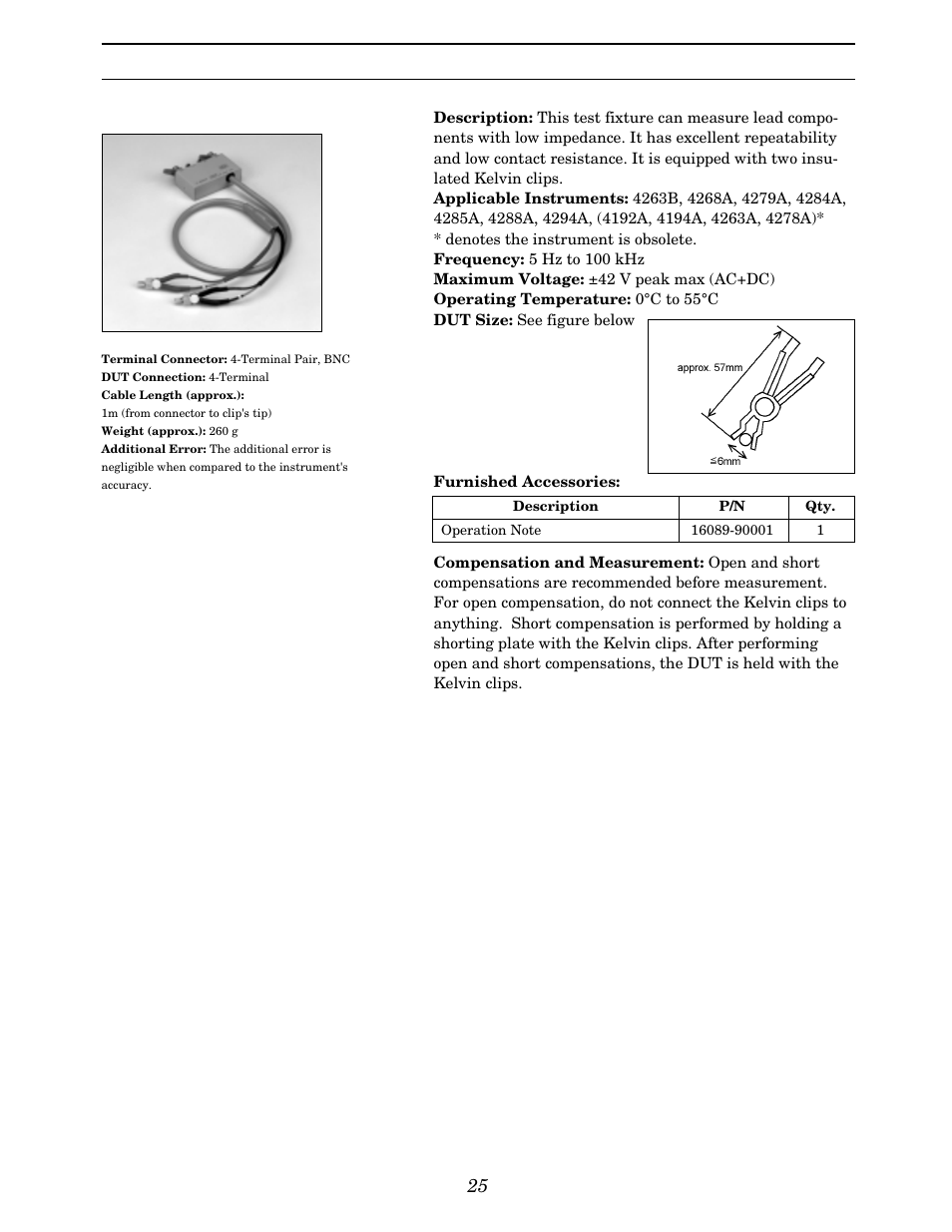 Up to 110 mhz (4-terminal pair), Other components | Atec Agilent-16047A User Manual | Page 30 / 108