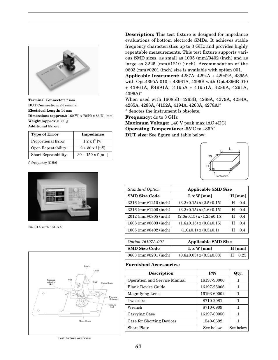 Up to 3 ghz (7 mm) smd | Atec Agilent-16047A User Manual | Page 67 / 108