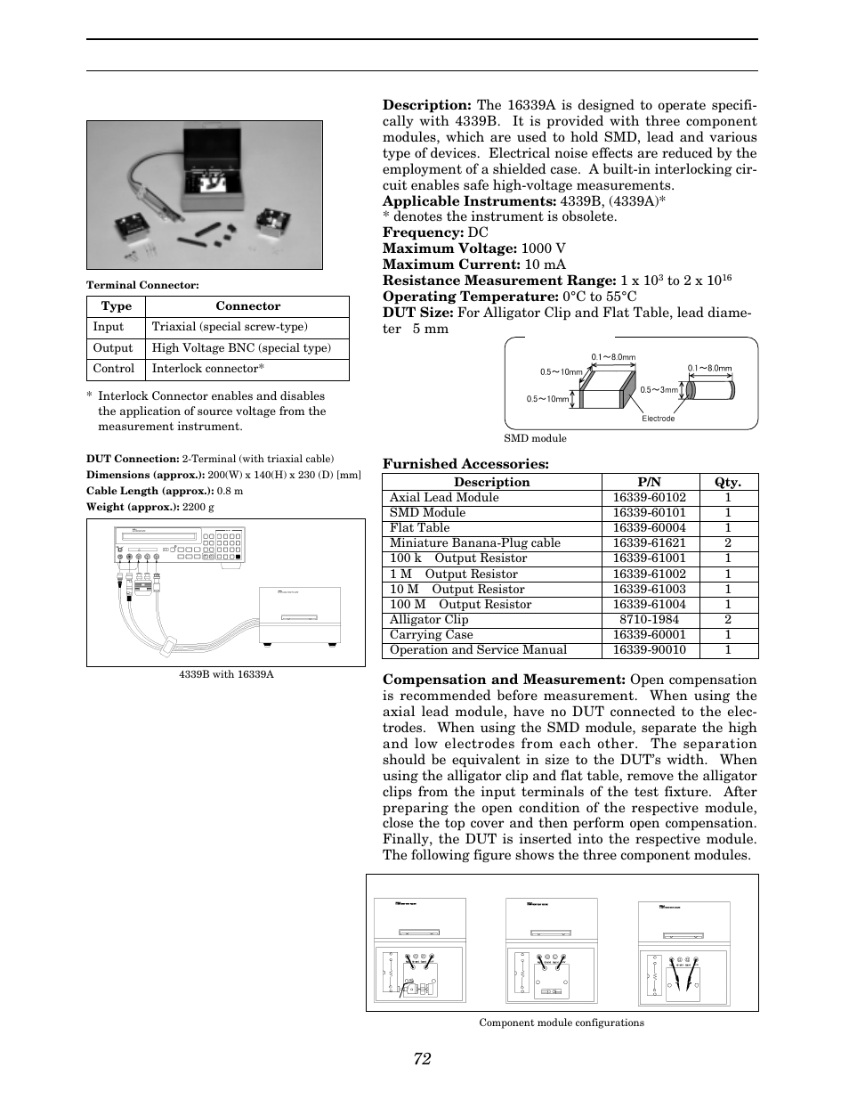 Dc (high resistance) smd & lead components | Atec Agilent-16047A User Manual | Page 77 / 108
