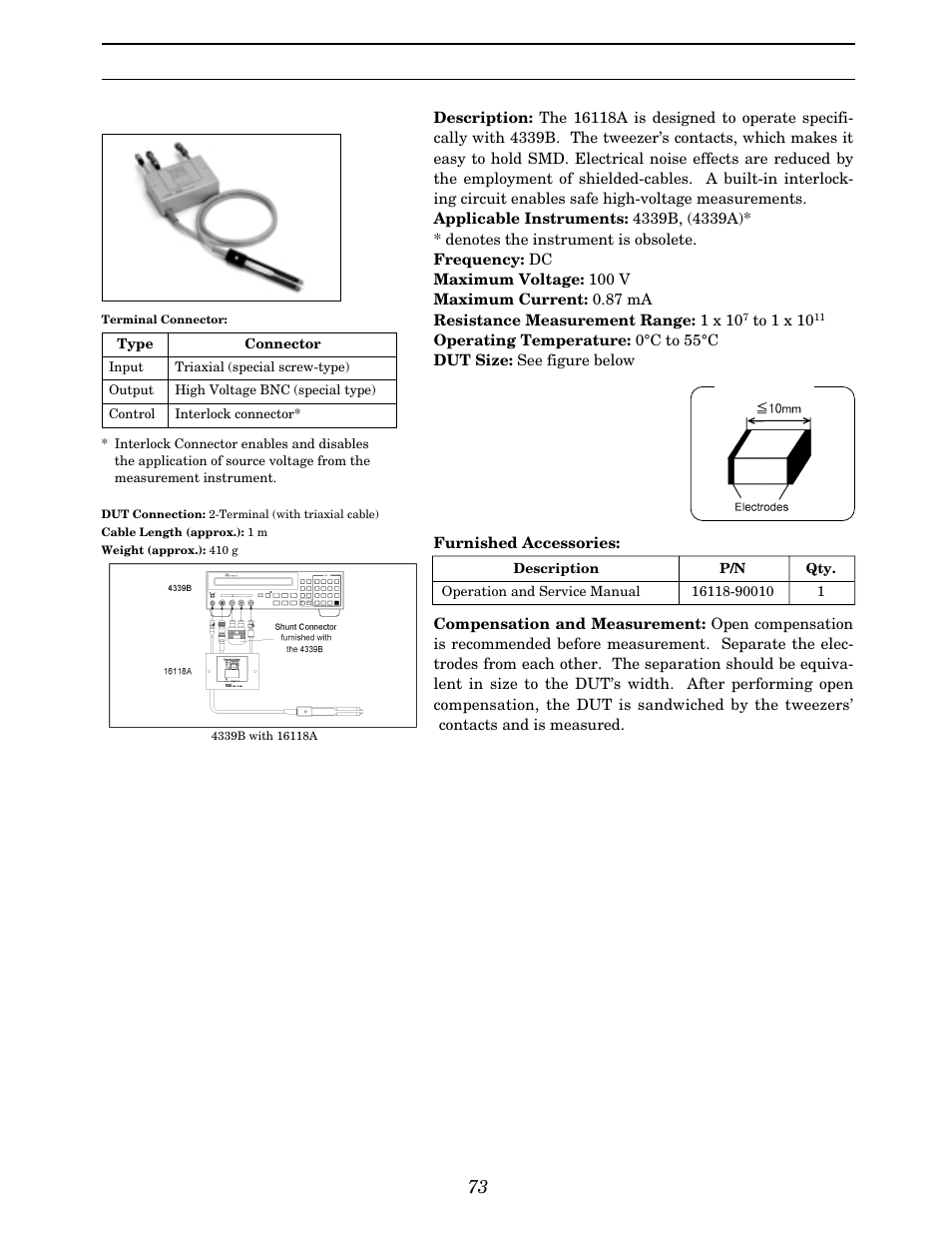 Dc (high resistance) smd | Atec Agilent-16047A User Manual | Page 78 / 108