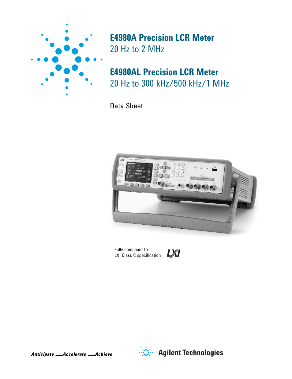 Atec Agilent-E4980A-AL User Manual | 37 pages