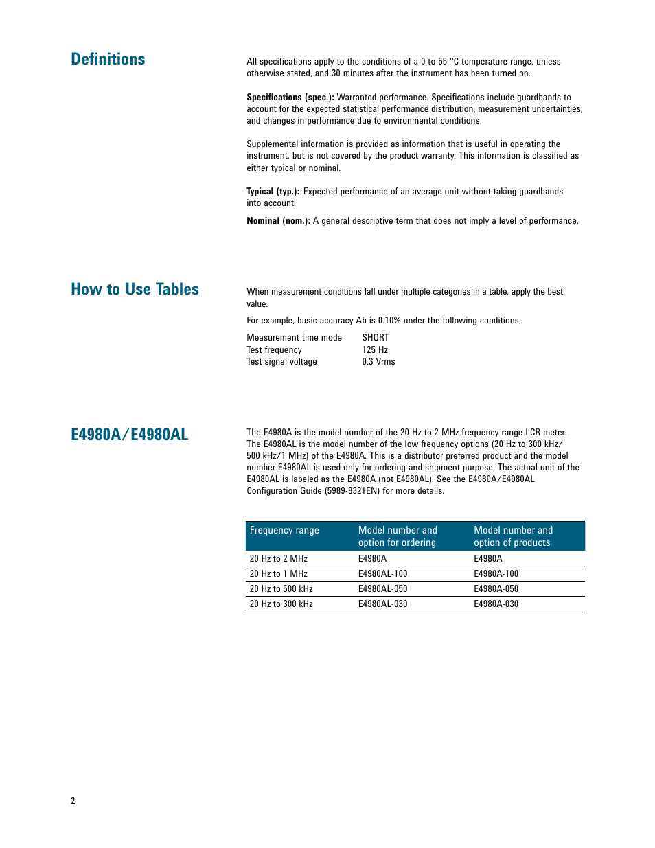 Atec Agilent-E4980A-AL User Manual | Page 2 / 37