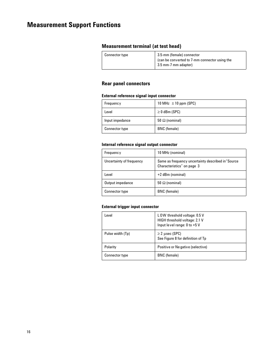 Measurement support functions | Atec Agilent-4287A User Manual | Page 16 / 24