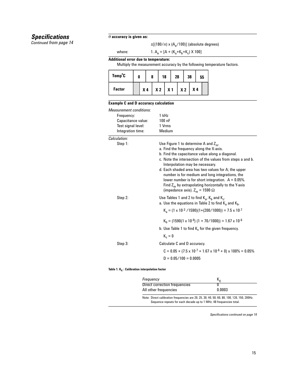 Specifications | Atec Agilent-4284A_4285A User Manual | Page 15 / 28