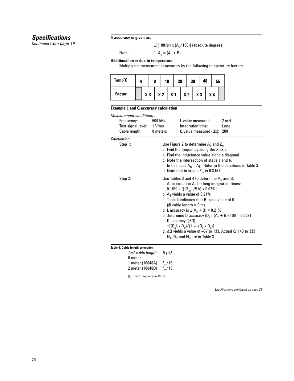 Specifications | Atec Agilent-4284A_4285A User Manual | Page 20 / 28